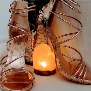 Classy Rose Gold Dress Sandals